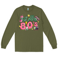 Army Green totally 80s retro vintage Long Sleeve Tee - MaliasSmallBusiness