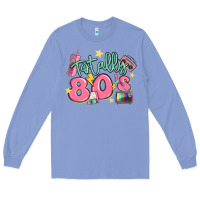 Colony Blue totally 80s retro vintage Long Sleeve Tee - MaliasSmallBusiness
