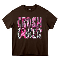 Chocolate Brown Crush Cancer Heavy Core Tee - texasbilliewilder