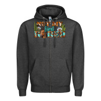 Charcoal Heather Not My First Rodeo Western Zipper Hoodie - BundleAndBundleShop