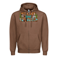 Chestnut Not My First Rodeo Western Zipper Hoodie - BundleAndBundleShop