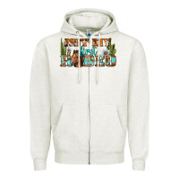 Oatmeal Heather Not My First Rodeo Western Zipper Hoodie - BundleAndBundleShop