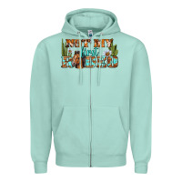 Seafoam Not My First Rodeo Western Zipper Hoodie - BundleAndBundleShop