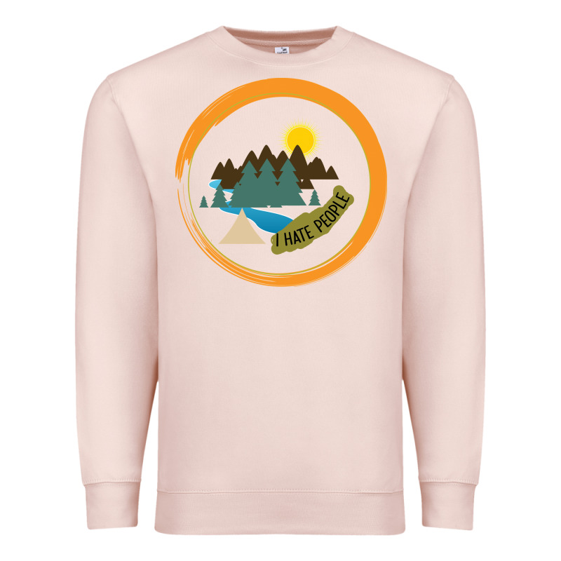 I Hate People Camping Hiking Premium Sweatshirt by Bettercallsaul | Teevron