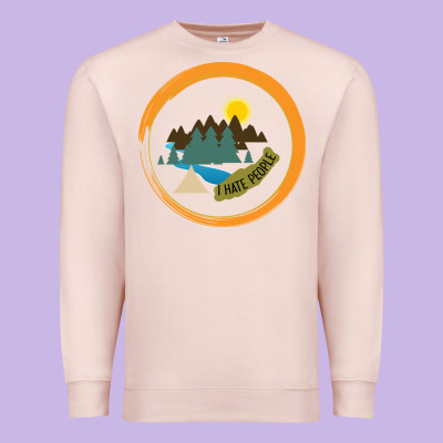I Hate People Camping Hiking Premium Sweatshirt Designed By Bettercallsaul