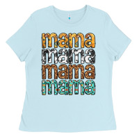 Baby Blue mama mama mama mama mothers day Ladies Tee - texasbilliewilder