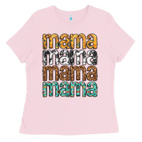 Bubblegum Pink mama mama mama mama mothers day Ladies Tee - texasbilliewilder