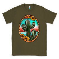 Army Green serape and sunflower cactus Classic Tee - Jasminsmagicworld