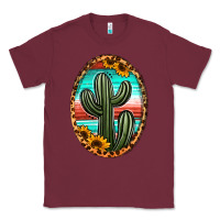 Burgundy serape and sunflower cactus Classic Tee - Jasminsmagicworld