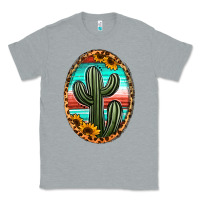 Heather Grey serape and sunflower cactus Classic Tee - Jasminsmagicworld