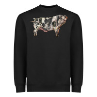 Black Spotted Pig Heavyweight Sweatshirt - LillyAllenDesigns