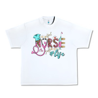 White nurse life Urban Heavy Tee - BarkalooDesign