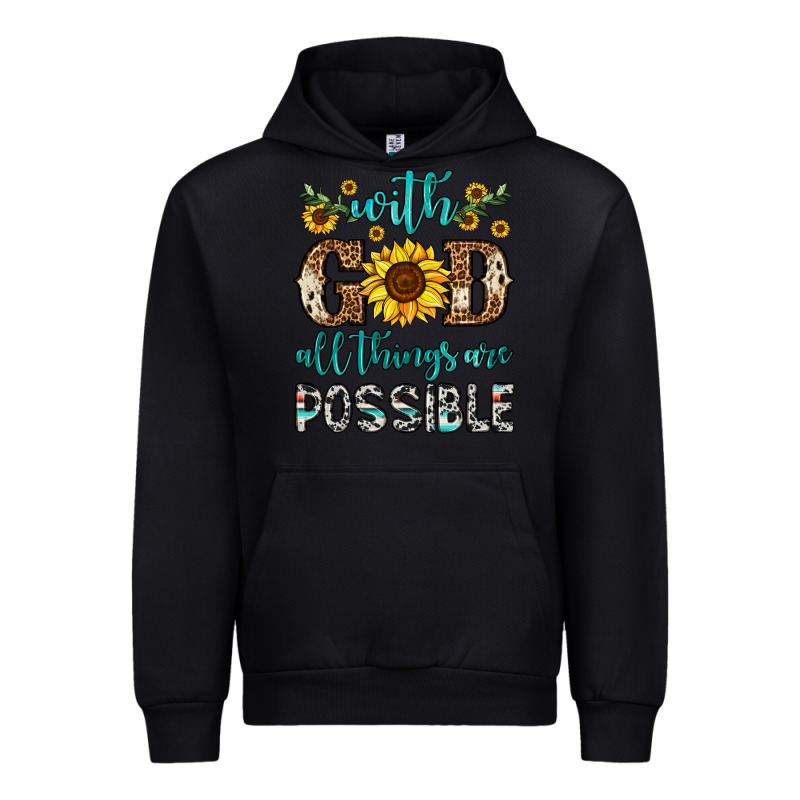 With God All Things Are Possible Urban Hoodie by OliviaCreatesArt | Teevron