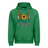Emerald with god all things are possible Urban Hoodie - OliviaCreatesArt