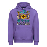 Tulip with god all things are possible Urban Hoodie - OliviaCreatesArt