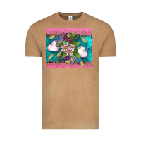 Vintage Camel v.d flowers and hearts Vintage Tee - AdoDesignShop