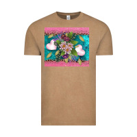 Vintage Coffee v.d flowers and hearts Vintage Tee - AdoDesignShop