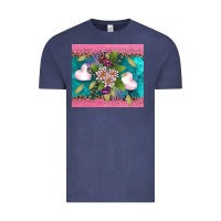 Vintage Denim v.d flowers and hearts Vintage Tee - AdoDesignShop