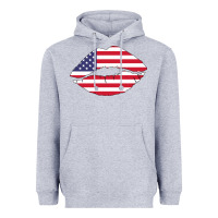 Heather Grey American lip Heavyweight Hoodie - Bettercallsaul
