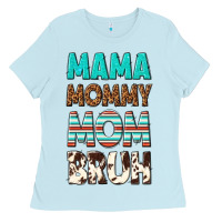 Baby Blue mama mommy mom bruh Ladies Tee - texasbilliewilder