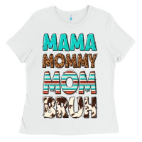 White mama mommy mom bruh Ladies Tee - texasbilliewilder