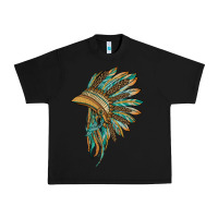 Black indian leopard headdress blue Urban Heavy Tee - BarkalooDesign