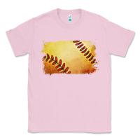Bubblegum Pink softball brushstroke Classic Tee - Jasminsmagicworld
