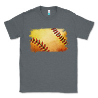 Charcoal Heather softball brushstroke Classic Tee - Jasminsmagicworld