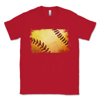 Red softball brushstroke Classic Tee - Jasminsmagicworld