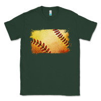 Sports Green softball brushstroke Classic Tee - Jasminsmagicworld