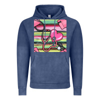 Vintage Denim Nurse Stethoscope Seamless Pattern Vintage Hoodie - BundleAndBundleShop
