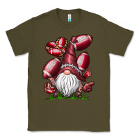 Army Green American Football Gnome Classic Tee - CowhideDigitalArt