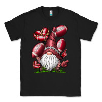 Black American Football Gnome Classic Tee - CowhideDigitalArt