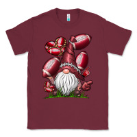 Burgundy American Football Gnome Classic Tee - CowhideDigitalArt
