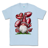 Dusty Blue American Football Gnome Classic Tee - CowhideDigitalArt