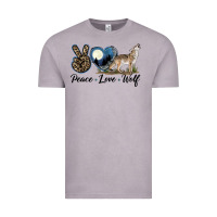 Vintage Zinc Peace Love Wolf Vintage Tee - LillyAllenDesigns