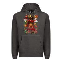 Smoke one merry teacher afro messy bun Premium Hoodie - texasbilliewilder
