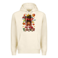 Tofu one merry teacher afro messy bun Premium Hoodie - texasbilliewilder