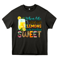 Asphalt when life gives you lemons make someting sweet Heavy Core Tee - Zillion Design Studio