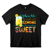 Black when life gives you lemons make someting sweet Heavy Core Tee - Zillion Design Studio