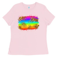 Bubblegum Pink pride flag Ladies Tee - Zillion Design Studio
