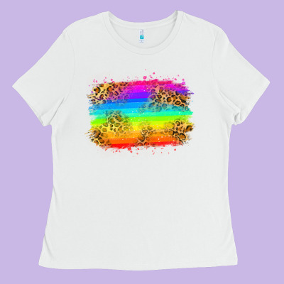 Pride Flag Ladies Tee Designed By Zillion Design Studio