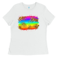 White pride flag Ladies Tee - Zillion Design Studio