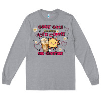 Heather Grey great days start with iced coffee and gratitude Long Sleeve Tee - MaliasSmallBusiness