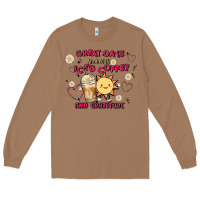 Toasted Coconut great days start with iced coffee and gratitude Long Sleeve Tee - MaliasSmallBusiness