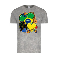 Cloud Rock brazil hearts Vintage Tee - NancyCooperArtShop