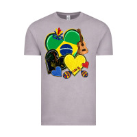 Vintage Zinc brazil hearts Vintage Tee - NancyCooperArtShop