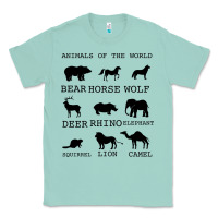 Seafoam Anımals Of The World Classic Tee - Bettercallsaul