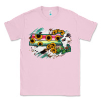 Bubblegum Pink Massachusetts State Map Classic Tee - RanaPortraitStore