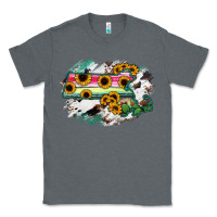 Charcoal Heather Massachusetts State Map Classic Tee - RanaPortraitStore